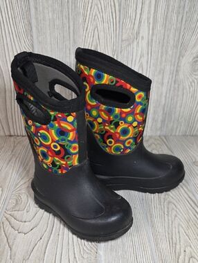 Bogs Neo-Classic Geo Kids Rain Waterproof Boots Kids Size 10
